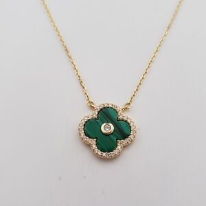 Rachel Zoe Sterling Silver Clover Necklace